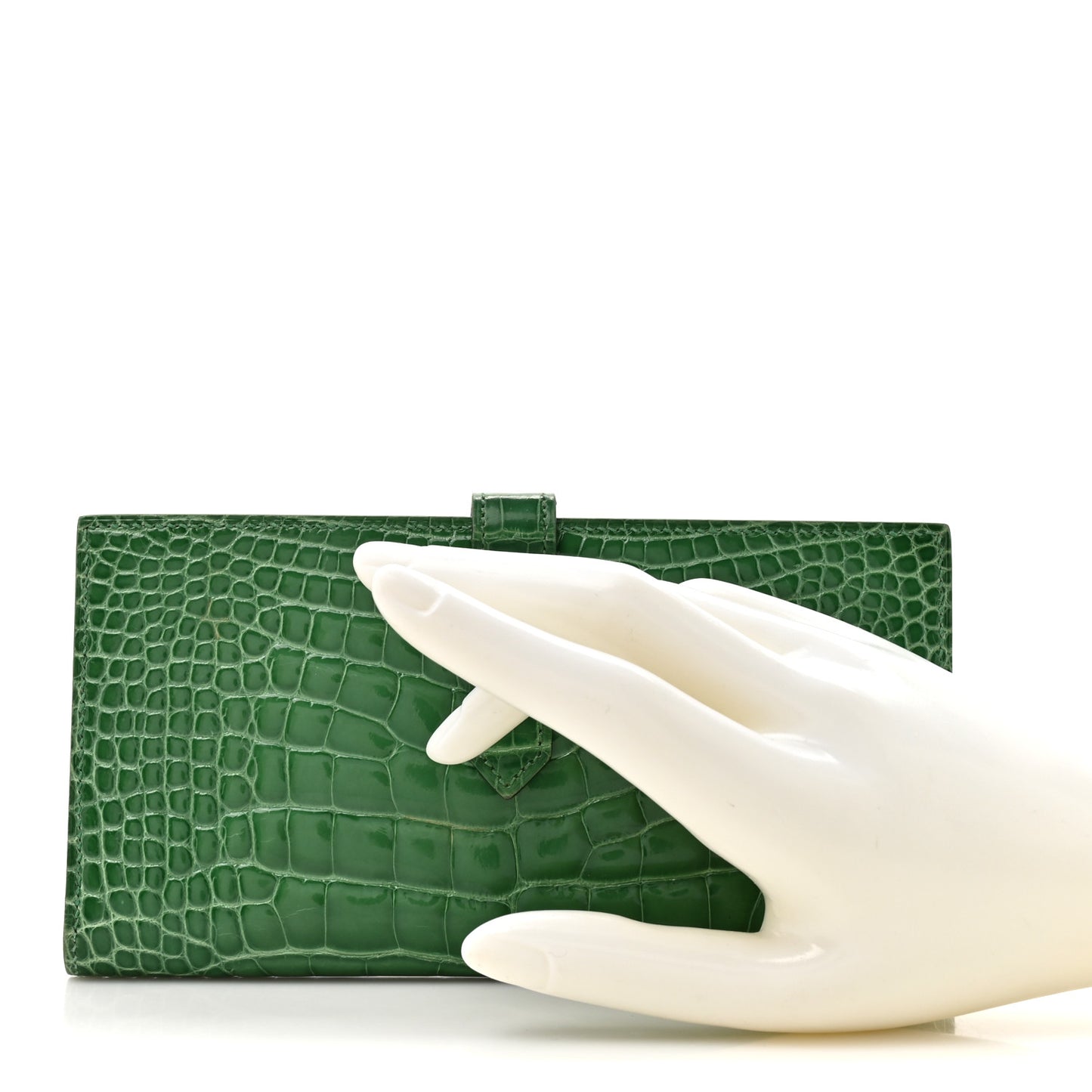 Shiny Alligator Bearn Wallet Cactus