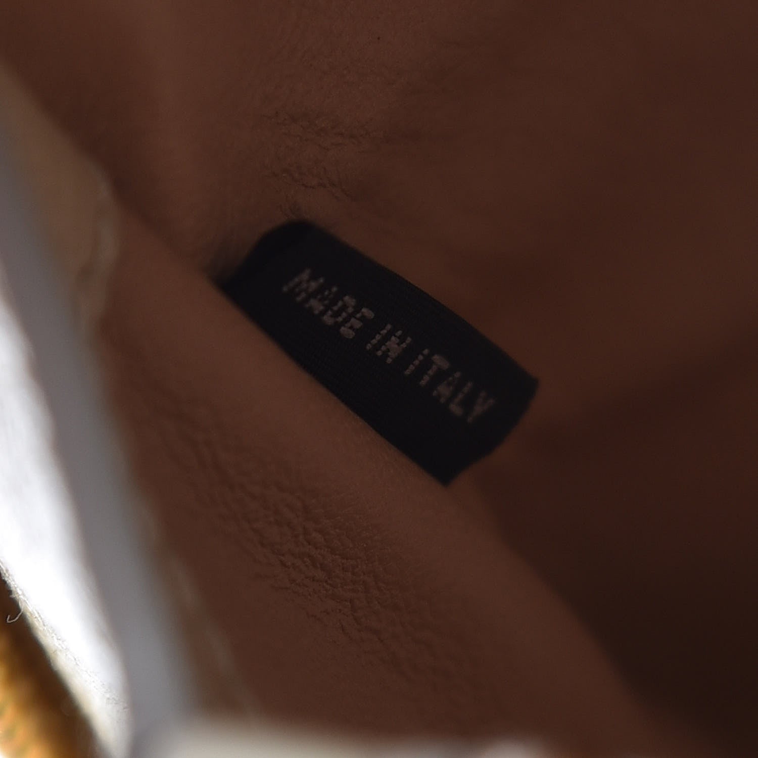 Prada Saffiano Vernice Crystal Pyramid Bag Talco 7 of 17