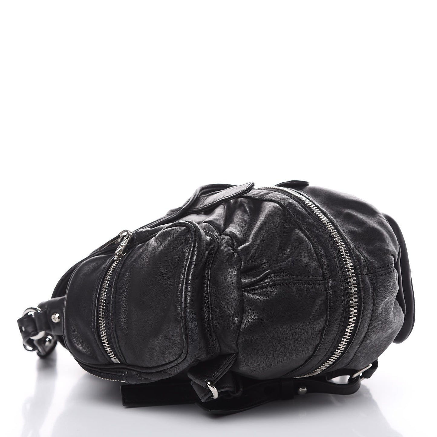 Lambskin Marti Backpack Bag Washed Black Rhodium Hardware