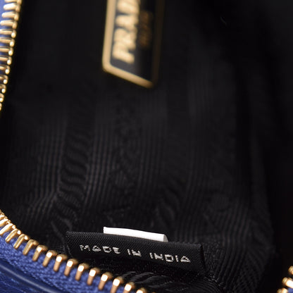 Prada Vitello Daino Cosmetic Pouch Royal 6 of 9