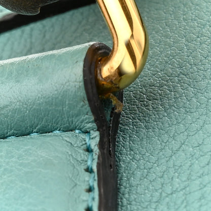Gucci Wonka Grain Calfskin Mini Diana Tote Bag Dusty Azure Orange Fluo 17 of 17