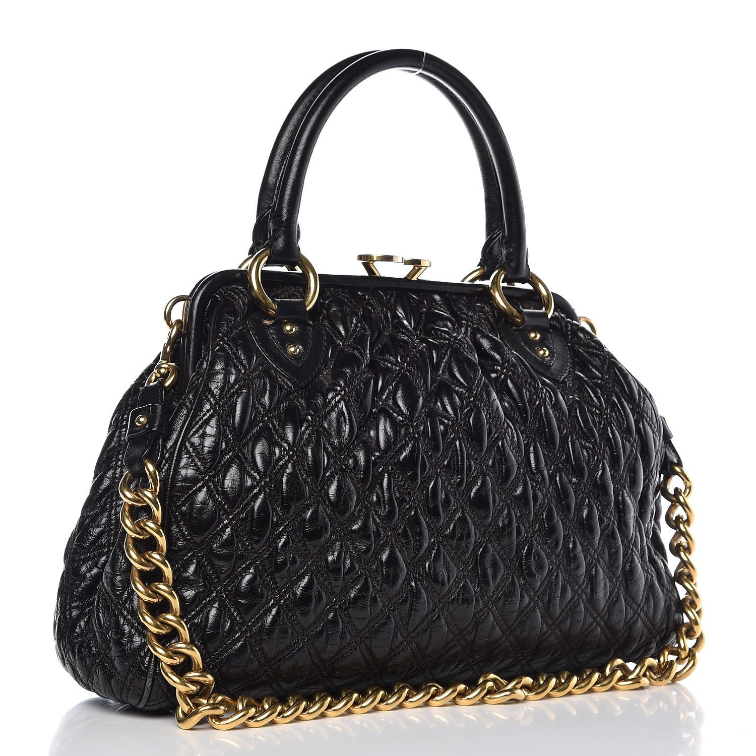 Marc Jacobs Calfskin Quilted Stam Black 4 of 13