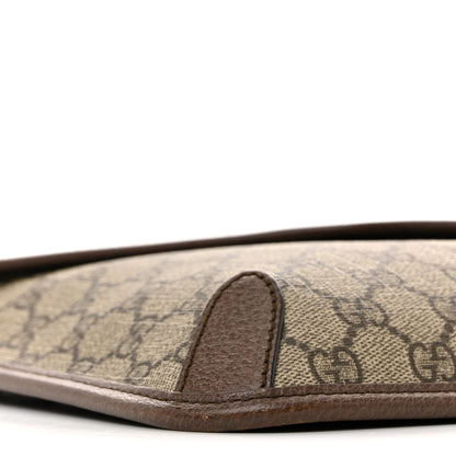 Gucci GG Supreme Monogram Web Medium Neo Vintage Flap Messenger Bag Beige New Acero 9 of 11