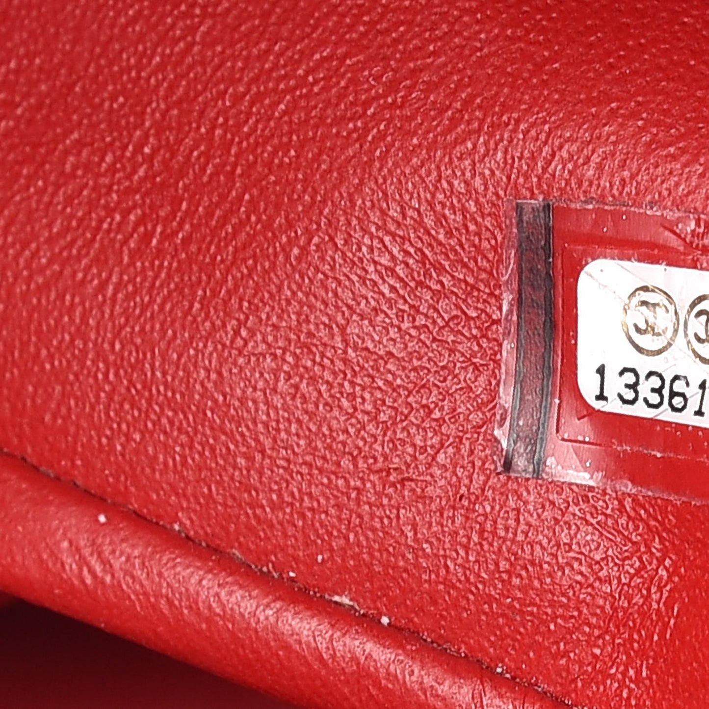 Patent Quilted Maxi Single Flap Red