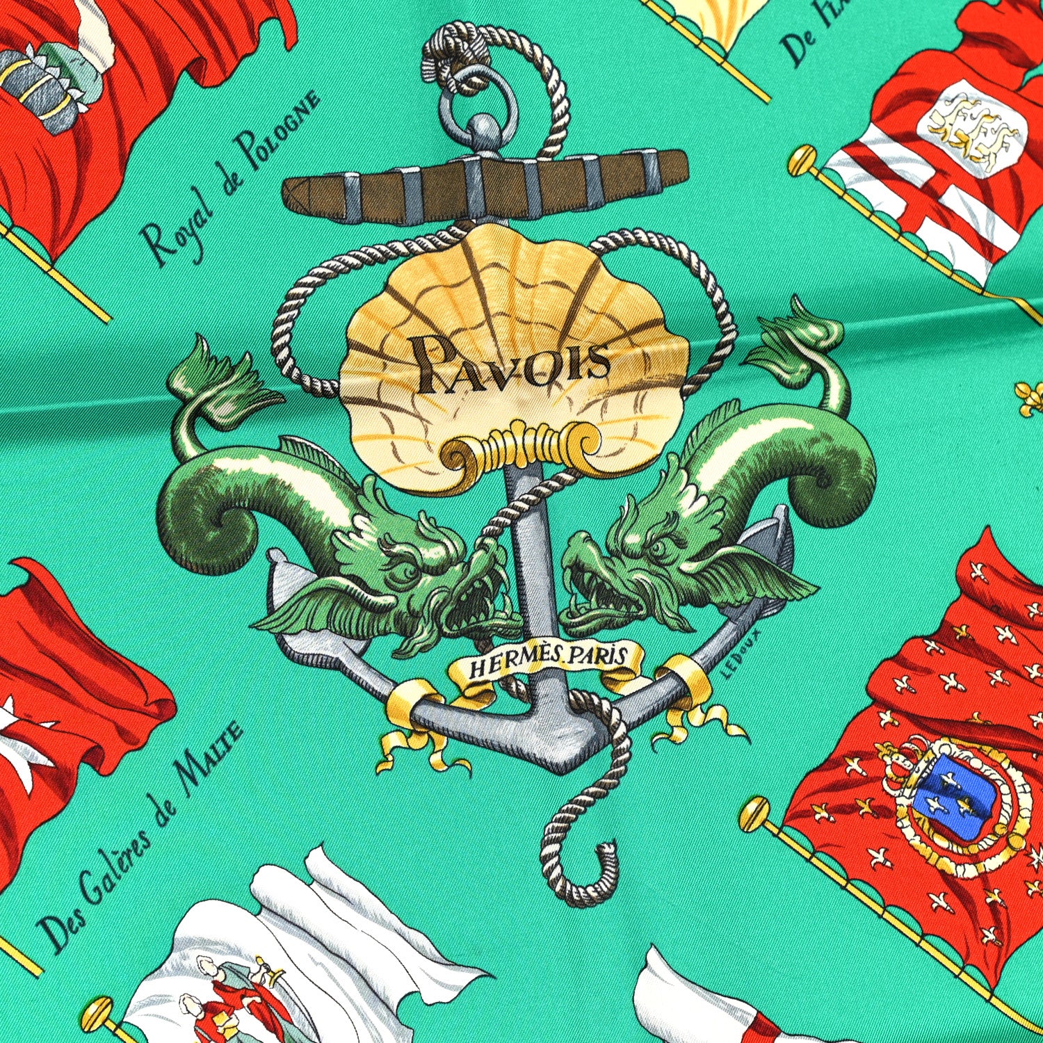 Hermes Silk Pavois Scarf 90 4 of 11