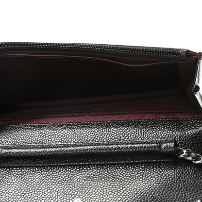 Chanel Caviar Quilted Wallet On Chain WOC Black 16 of 19
