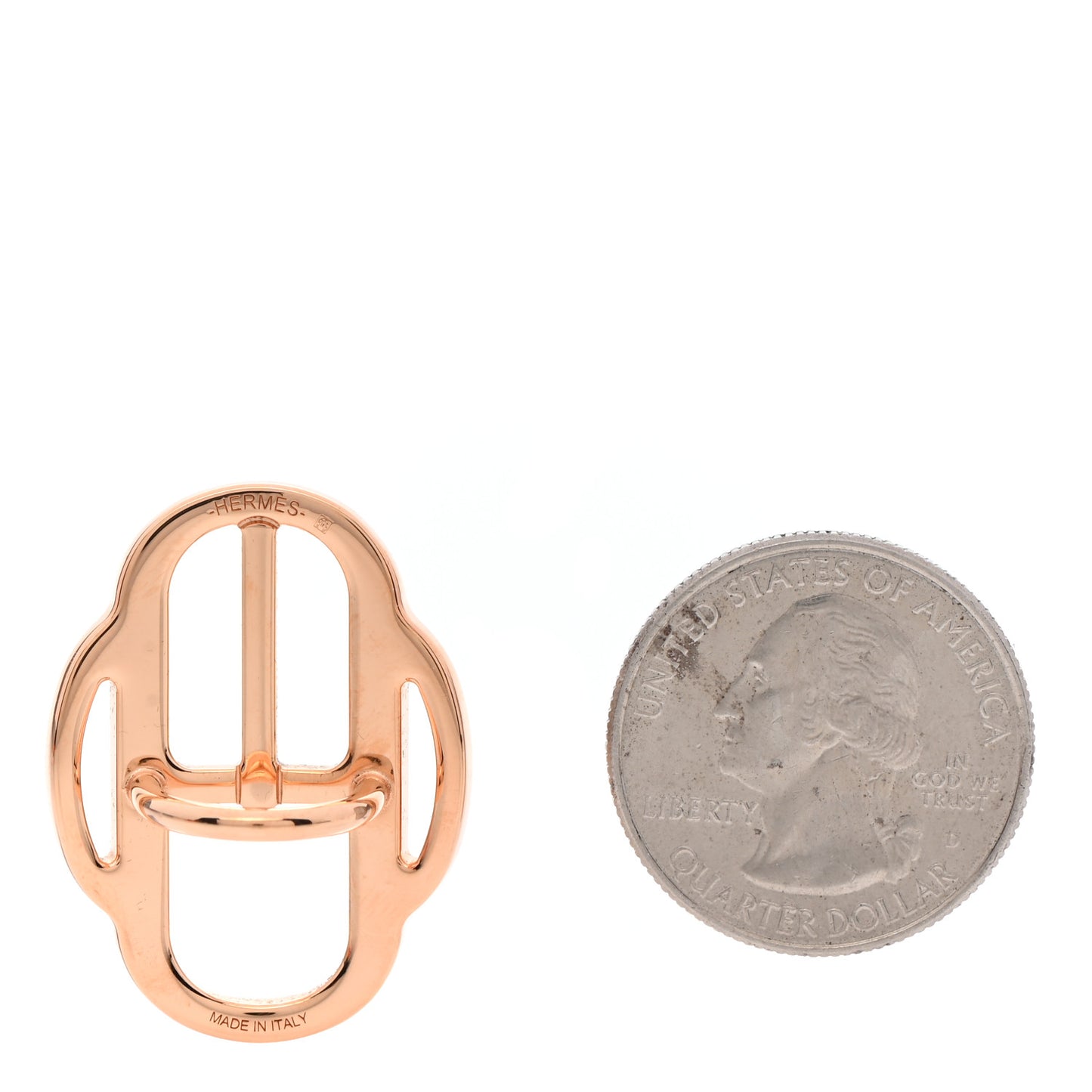Plaqué Or Rose Mini Boucle Twilly Ring
