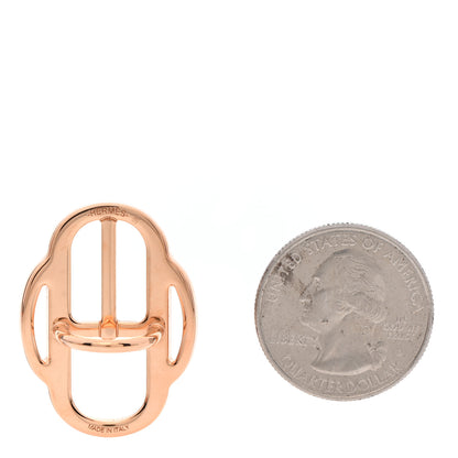 Hermes Plaqué Or Rose Mini Boucle Twilly Ring 2 of 5