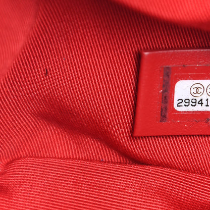 Chanel Lambskin Quilted CC Dweller Drawstring Bucket Bag Red 6 of 9