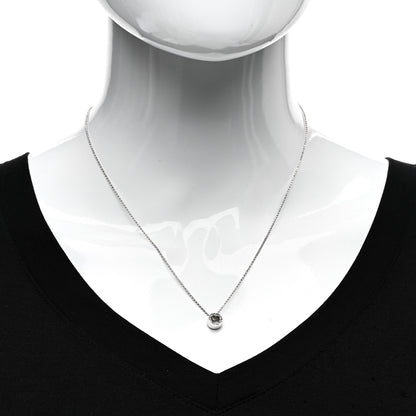 Roberto Coin 18K White Gold Symphony Golden Gate Rondel Pendant Necklace 2 of 4