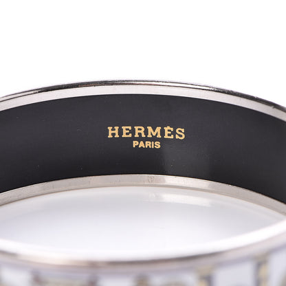 Hermes Enamel Printed Elephant Torana Wide Bracelet 65 5 of 5