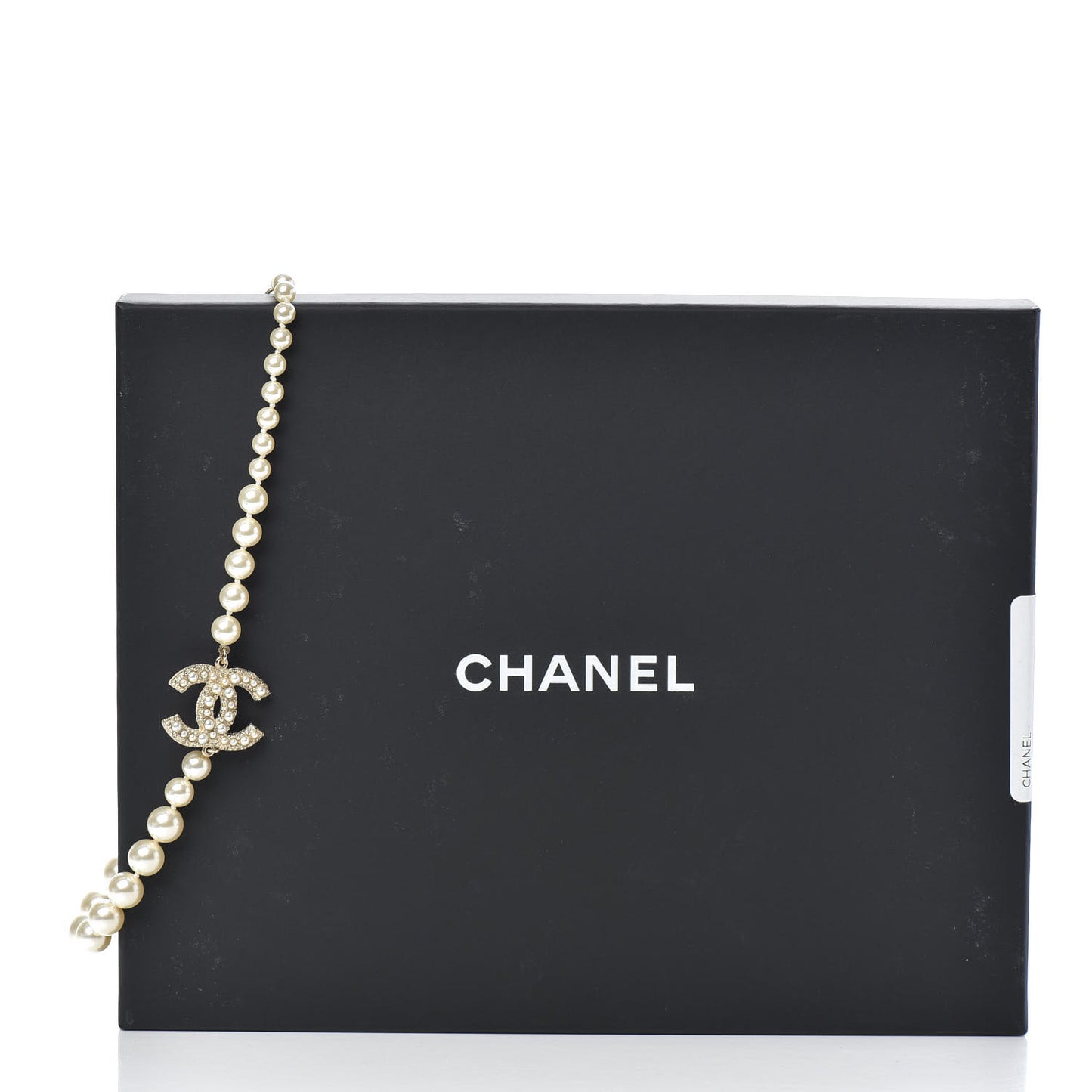 Pearl CC 100th Anniversary Necklace Light Gold