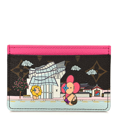 Louis Vuitton Monogram 2022 Christmas Animation Seoul Cardholder Fuchsia 1 of 7