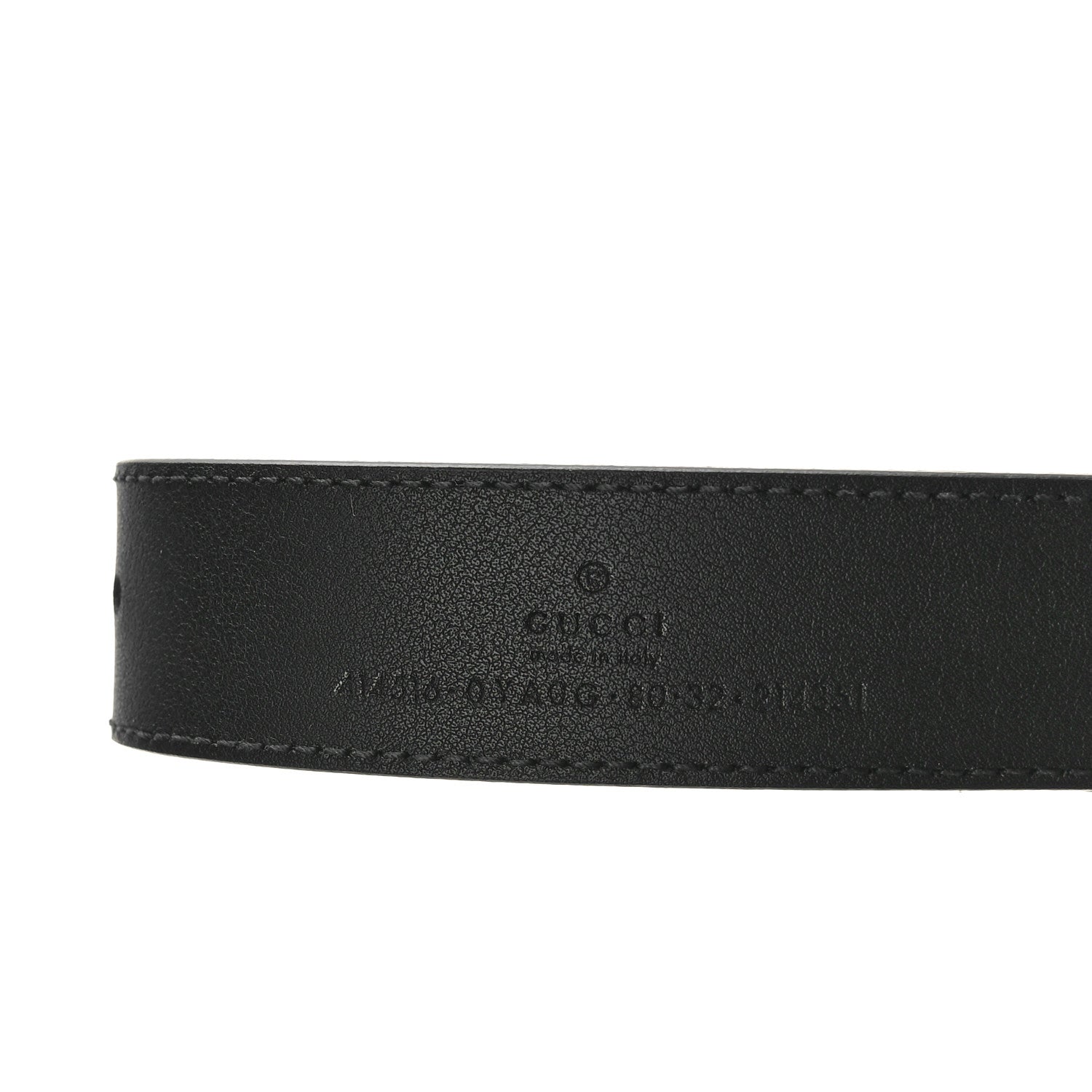 Gucci Calfskin Double G 30mm Belt 80 32 Black 4 of 7