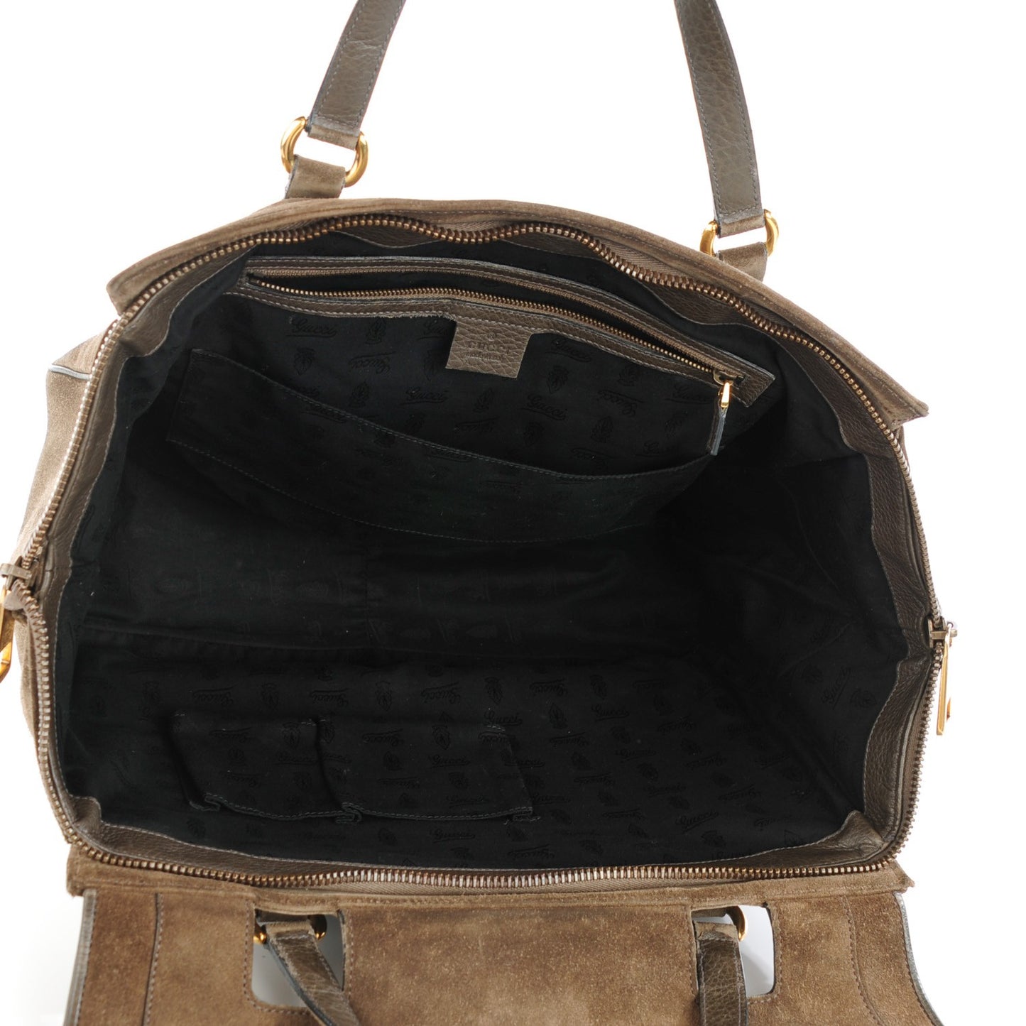 Suede Medium 1973 Top Handle Satchel Olive