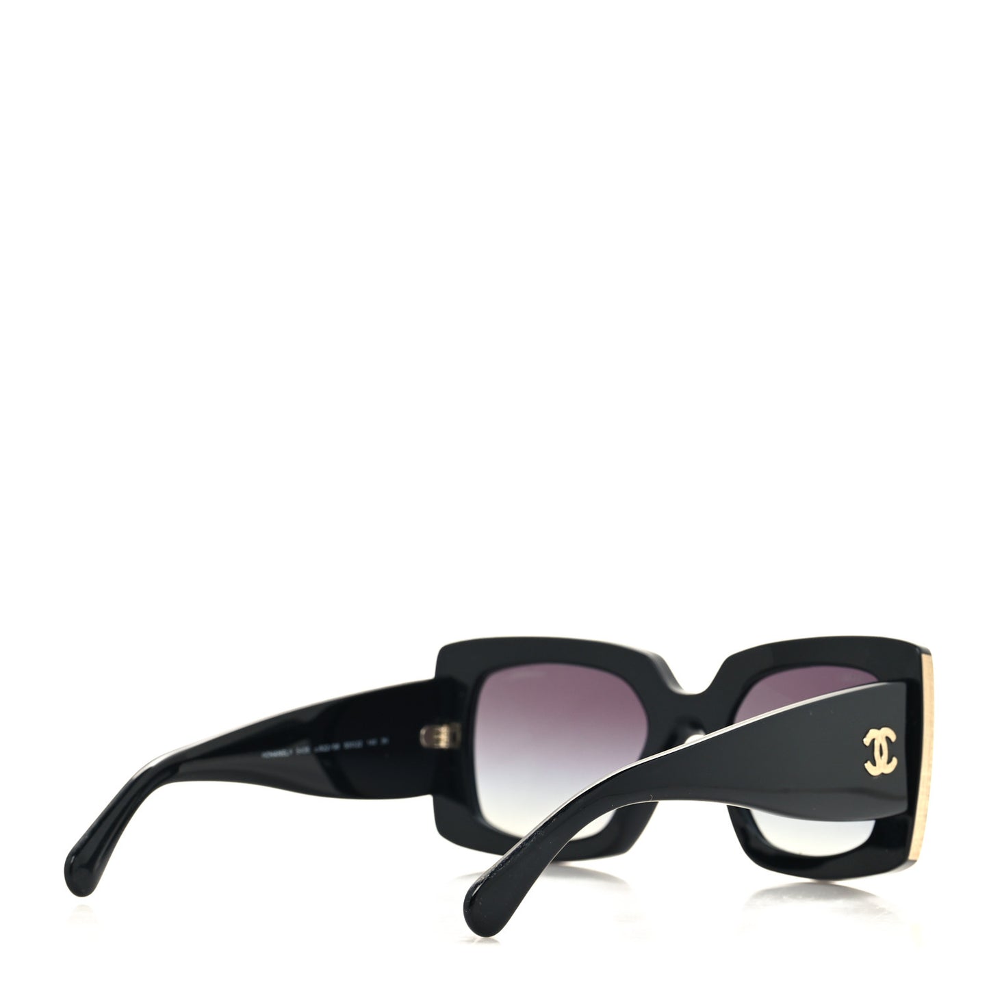 Acetate Rectangle Sunglasses 5435 Black