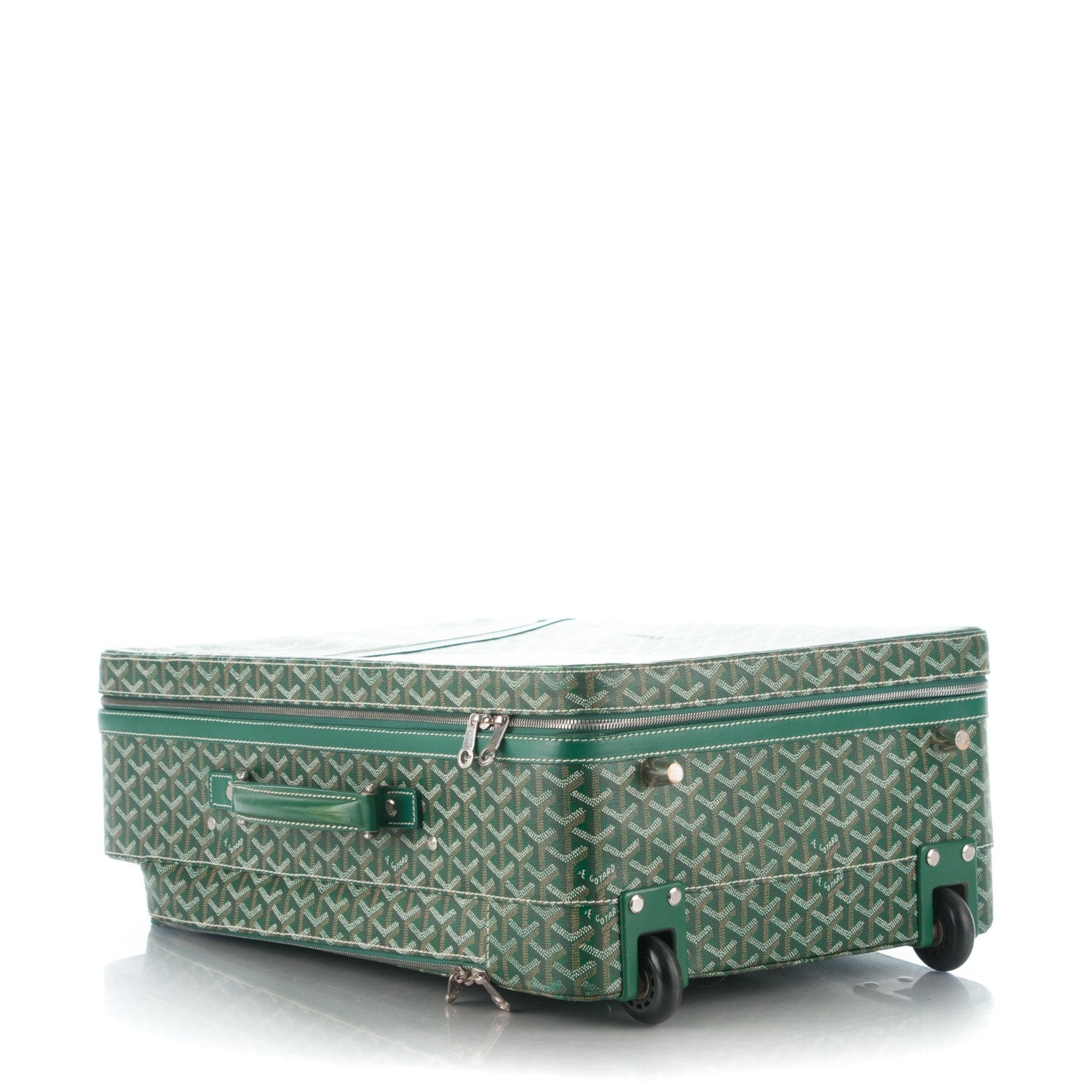 Goyard Goyardine Rolling Suitcase Trolley PM Green 4 of 10