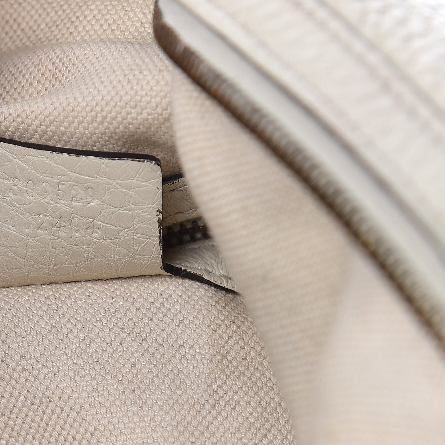 Pebbled Calfskin Twill Medium Top Handle Satchel White