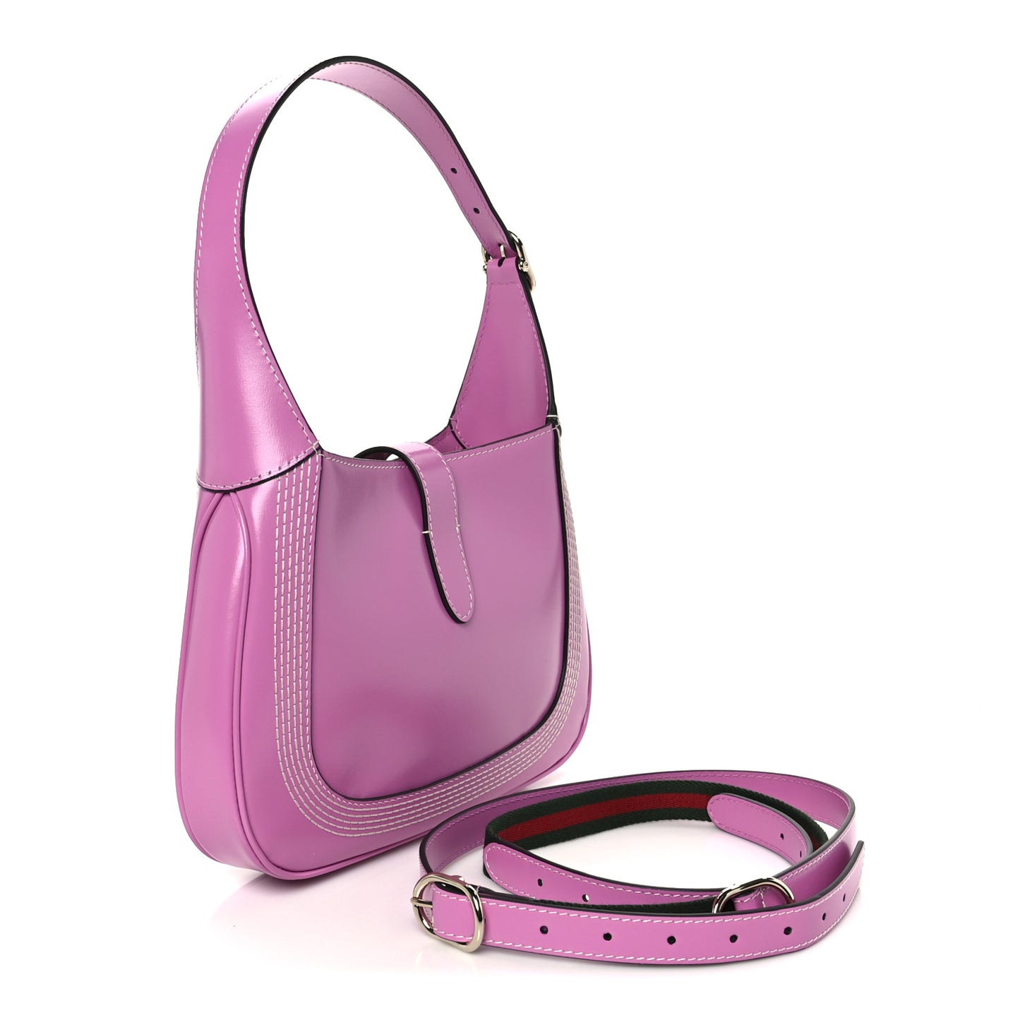Ancora Calfskin Web Medium Jackie 1961 Hobo Pink