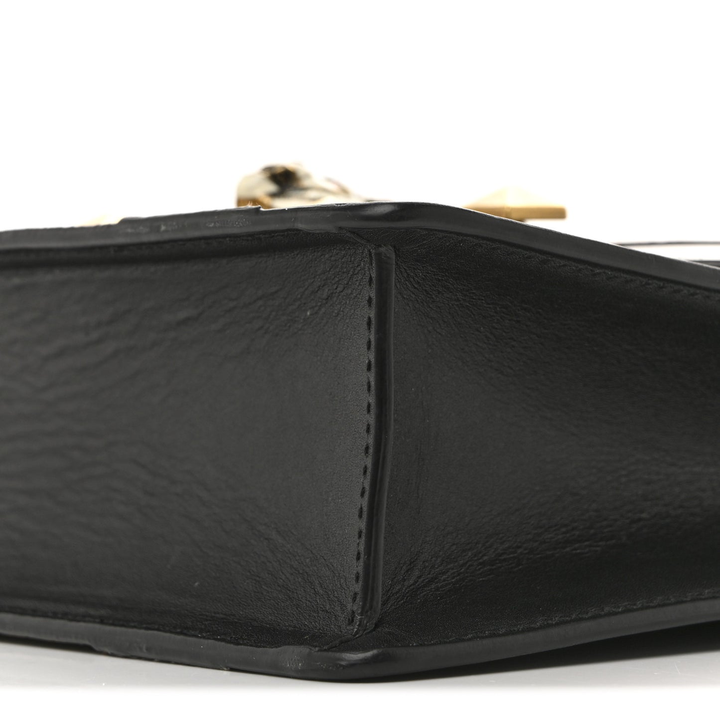 Nappa Elaphe GG Supreme Monogram Medium Osiride Shoulder Bag Black Bright Cuir Beige Ebony