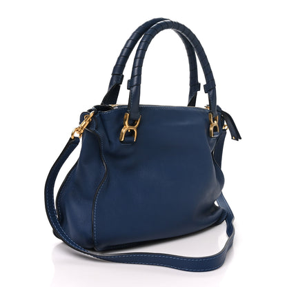 Chloe Calfskin Medium Marcie Satchel Scuba Blue 3 of 9