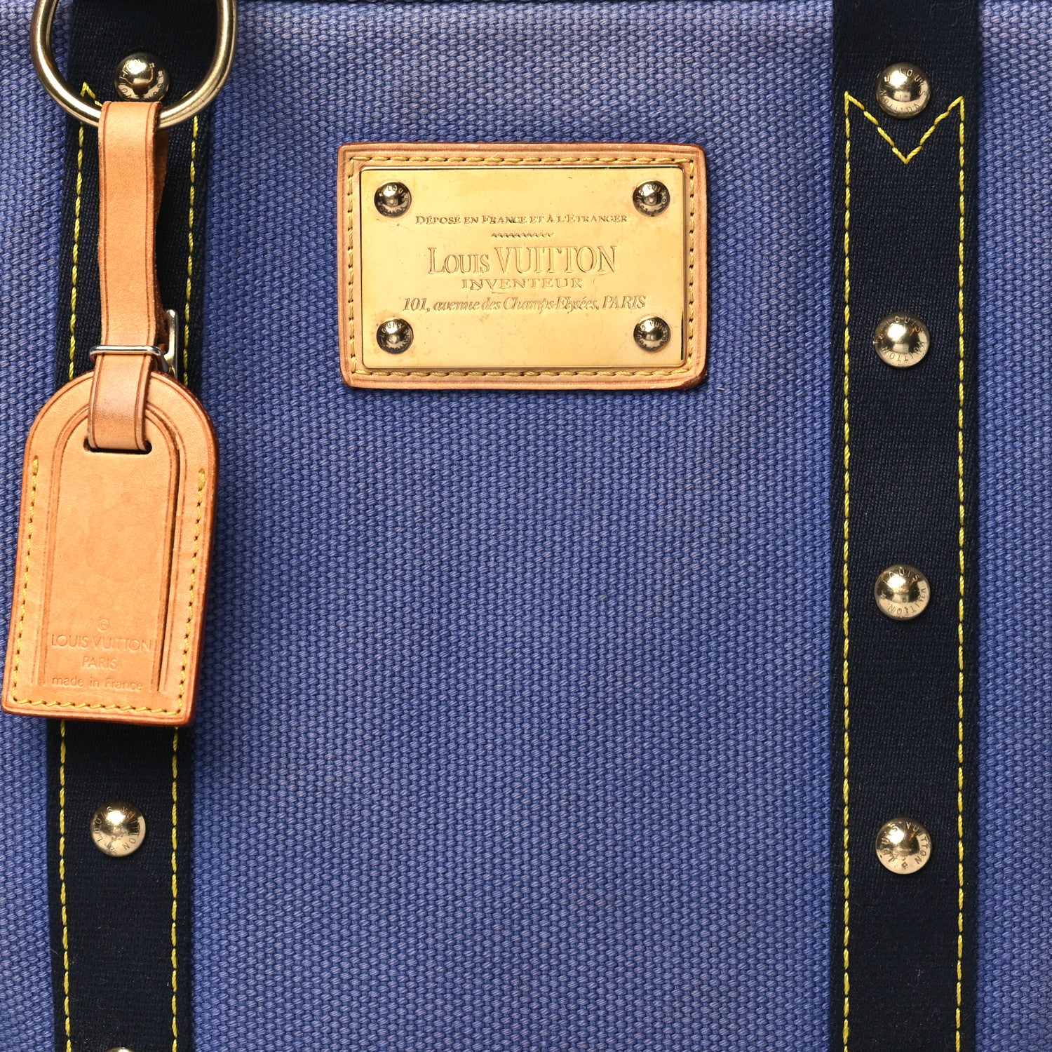 Louis Vuitton Toile Antigua Cabas MM Blue 8 of 11
