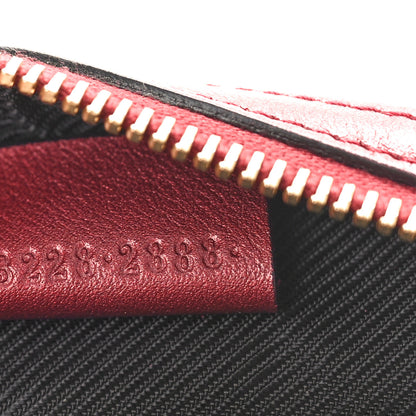 Gucci Metallic Guccissima Small Cosmetic Case Red 7 of 9