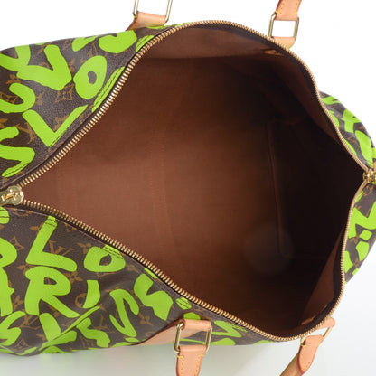 Louis Vuitton Monogram Graffiti Keepall 50 Green 6 of 7