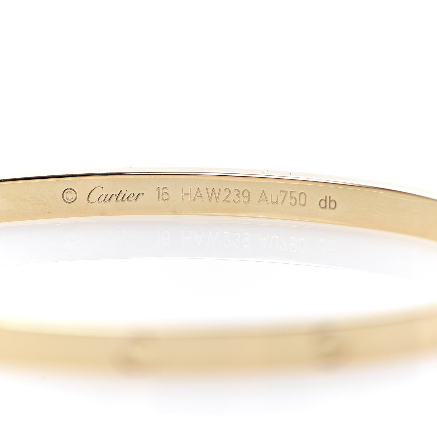 Cartier 18K Yellow Gold Small LOVE Bracelet 16 5 of 6