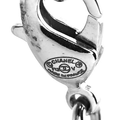 Chanel Crystal Timeless CC Necklace Silver 5 of 5