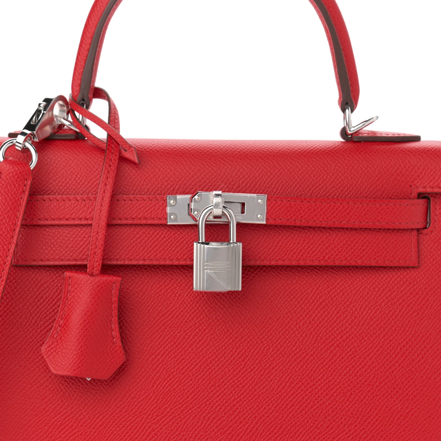 Hermes Epsom Kelly Sellier 25 Rouge De Coeur 8 of 11