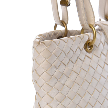 Bottega Veneta Nappa Intrecciato Small Capri Tote White 11 of 13