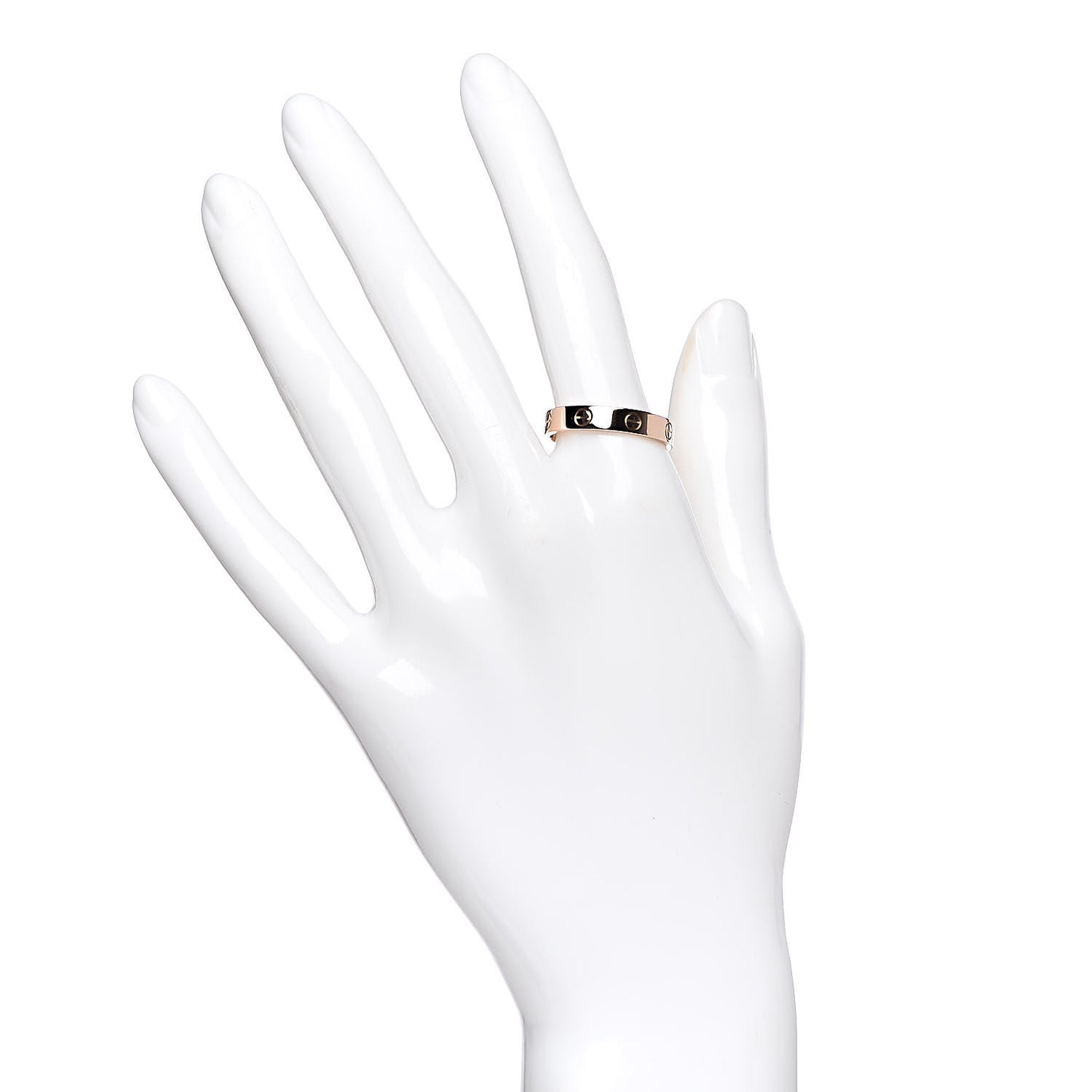 18K Pink Gold 3.5mm LOVE Wedding Band Ring 59 8.75