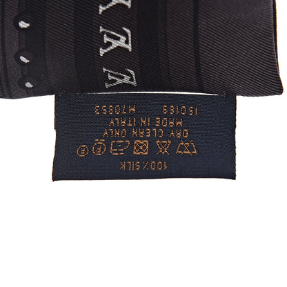 Louis Vuitton Silk Monogram LV World Bandeau Brown 3 of 5