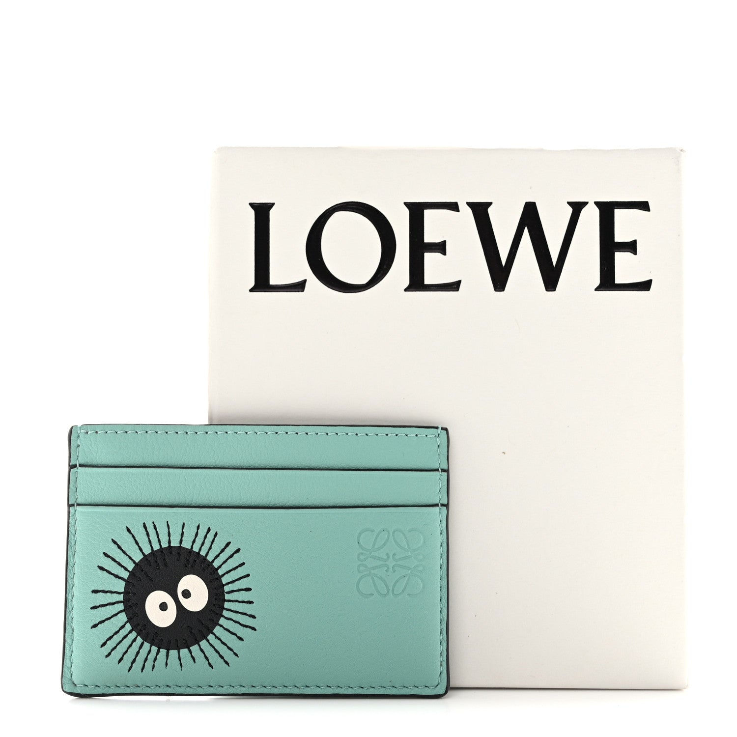 Loewe X SPIRITED AWAY Calfskin Susuwatari Card Holder Fresh Mint 8 of 8