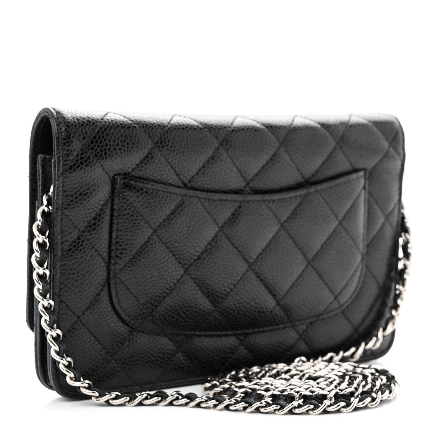 Chanel Caviar Quilted Wallet on Chain WOC Black 3 of 13
