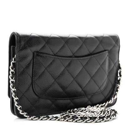 Chanel Caviar Quilted Wallet on Chain WOC Black 3 of 13