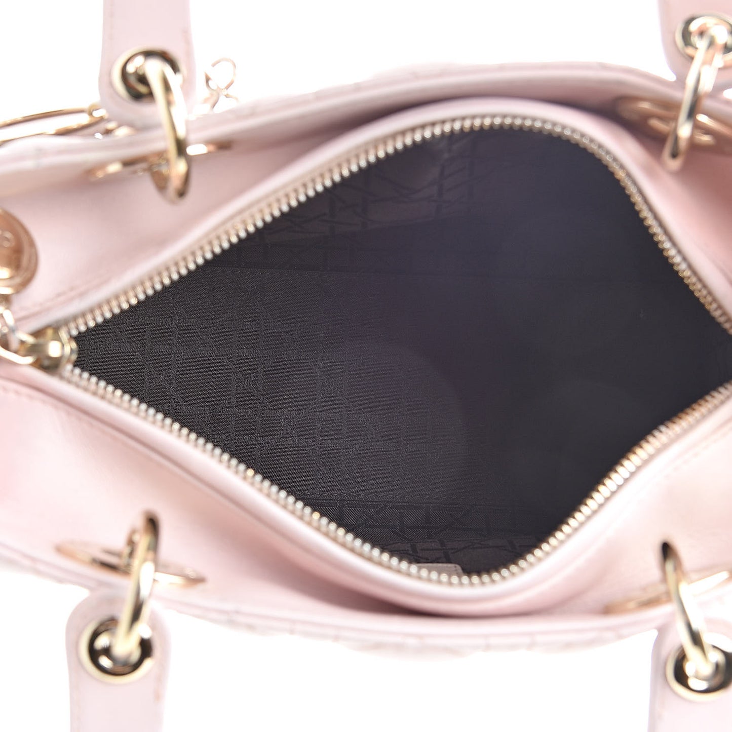 Lambskin Cannage Medium Lady Dior Light Pink
