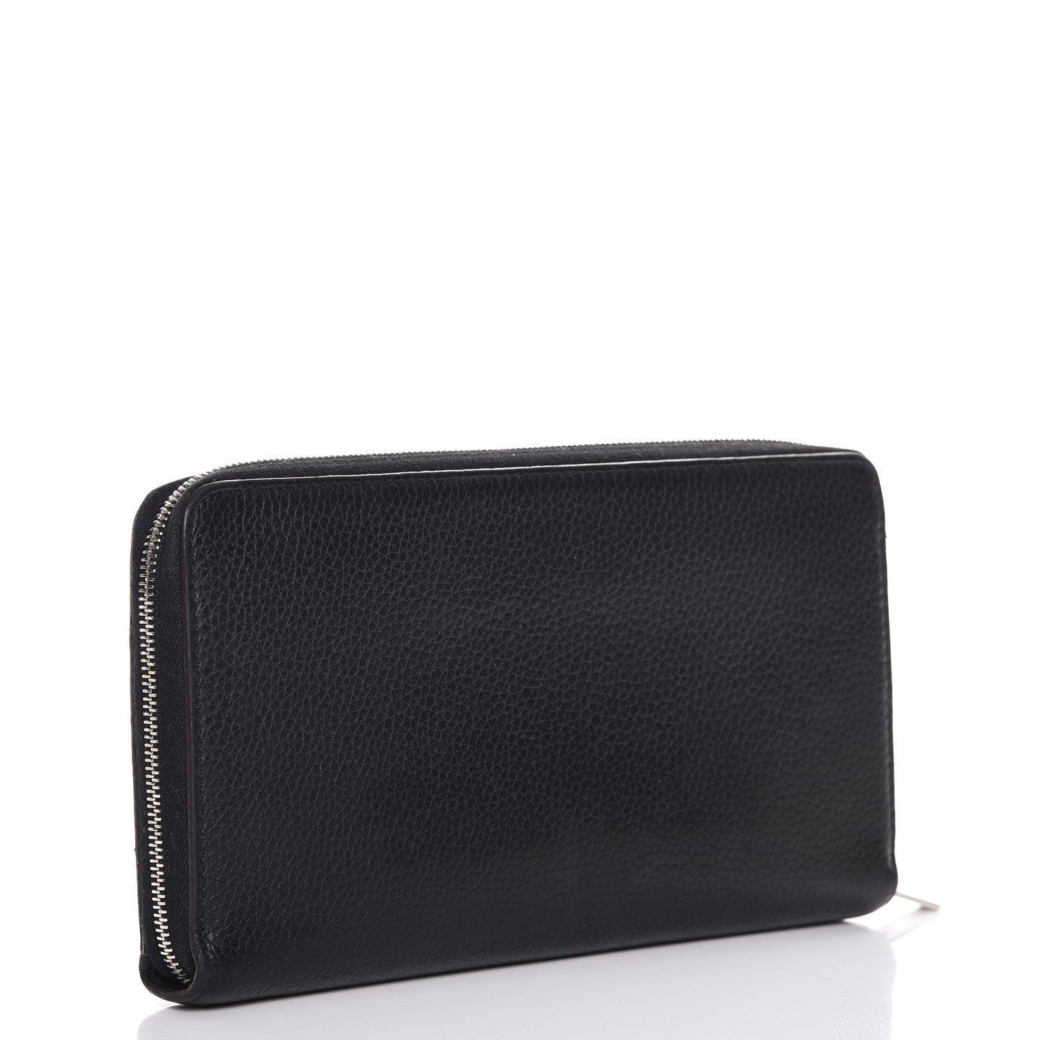 Celine Calfskin Large Zip Around Multifunction Wallet Black Citron 3 of 11