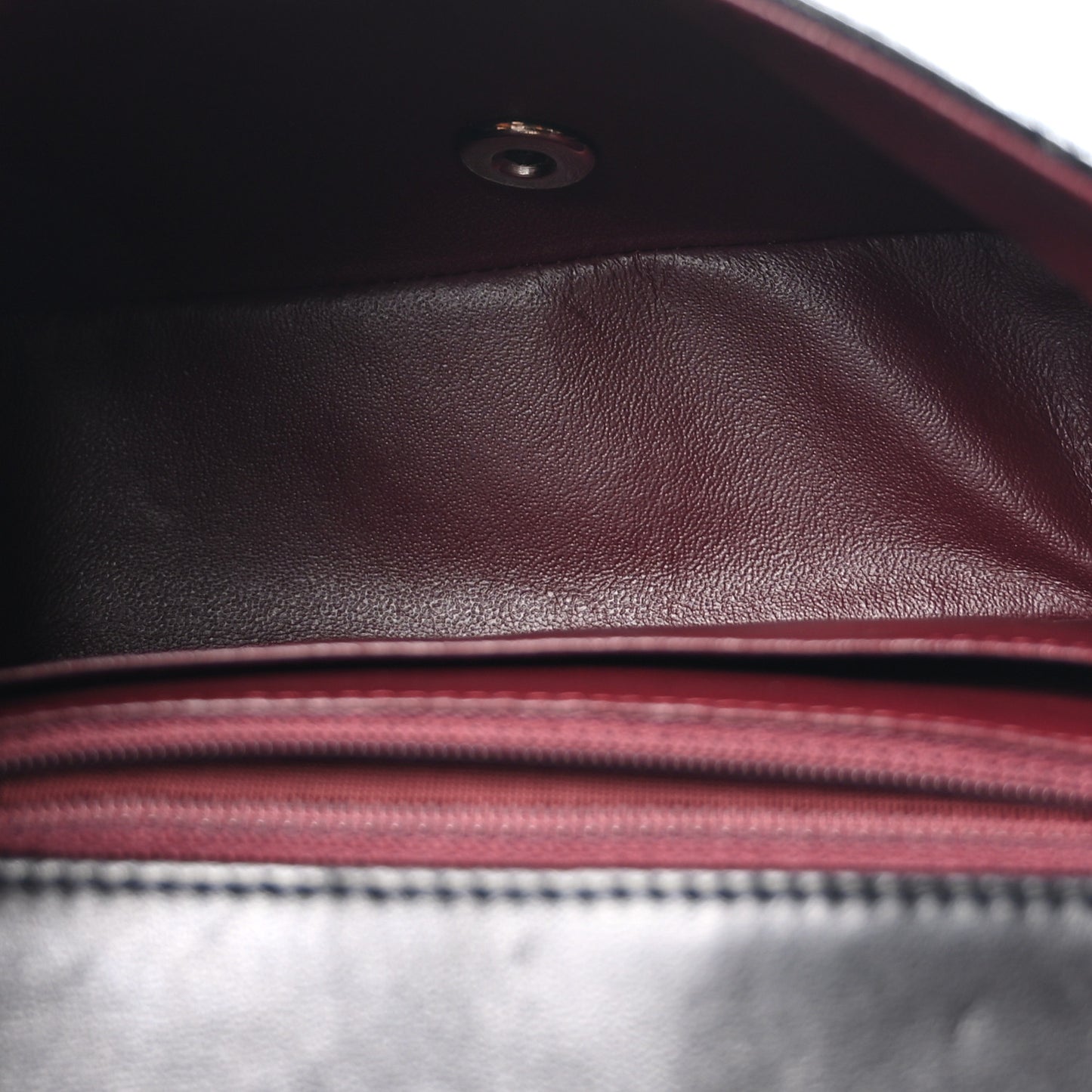 Lambskin Quilted Mini Square Flap Black