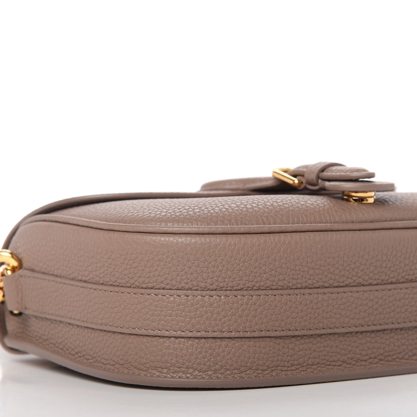 Grained Calfskin Medium Bobby Flap Warm Taupe