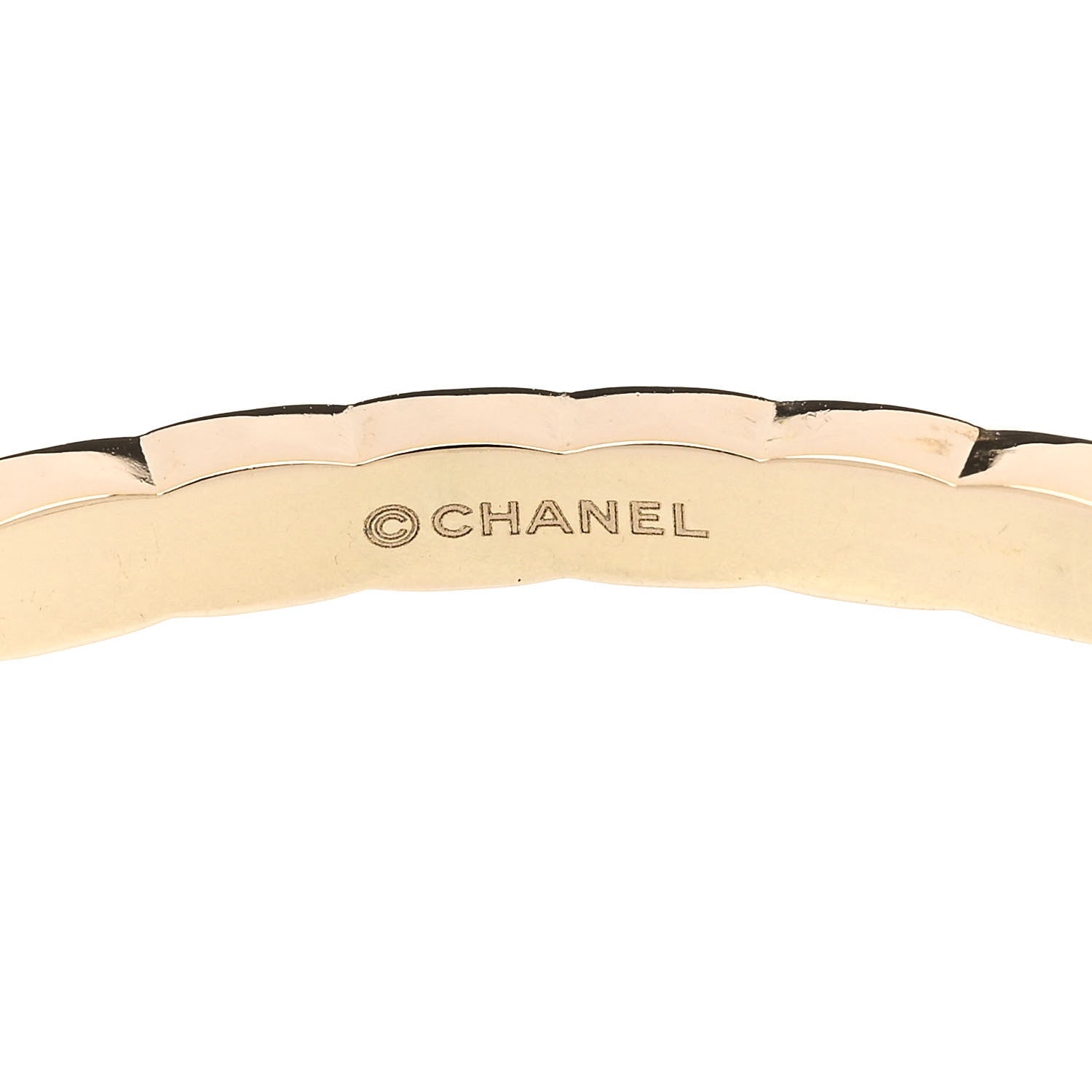 Chanel 18K Yellow Gold Coco Crush Cuff Bracelet L 3 of 5