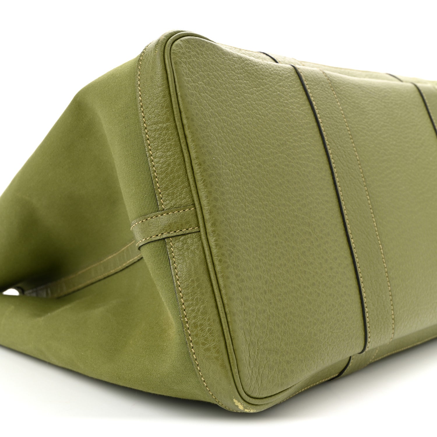 Hermes Toile Buffle Skipper Garden Party TGM Vert Anis 8 of 11