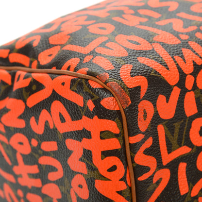 Louis Vuitton Monogram Graffiti Speedy 30 Orange 8 of 10