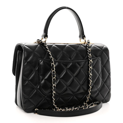 Chanel Lambskin Quilted Medium Trendy CC Flap Dual Handle Bag Black 3 of 11