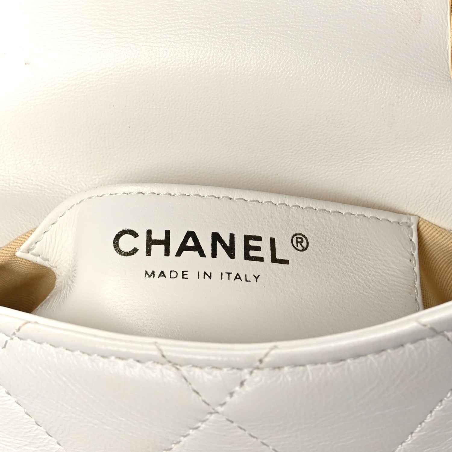 Chanel Lambskin Quilted Mini Funky Town Flap White 7 of 12