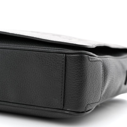 Burberry Grainy Calfskin Embossed Bruno Messenger Black 12 of 17