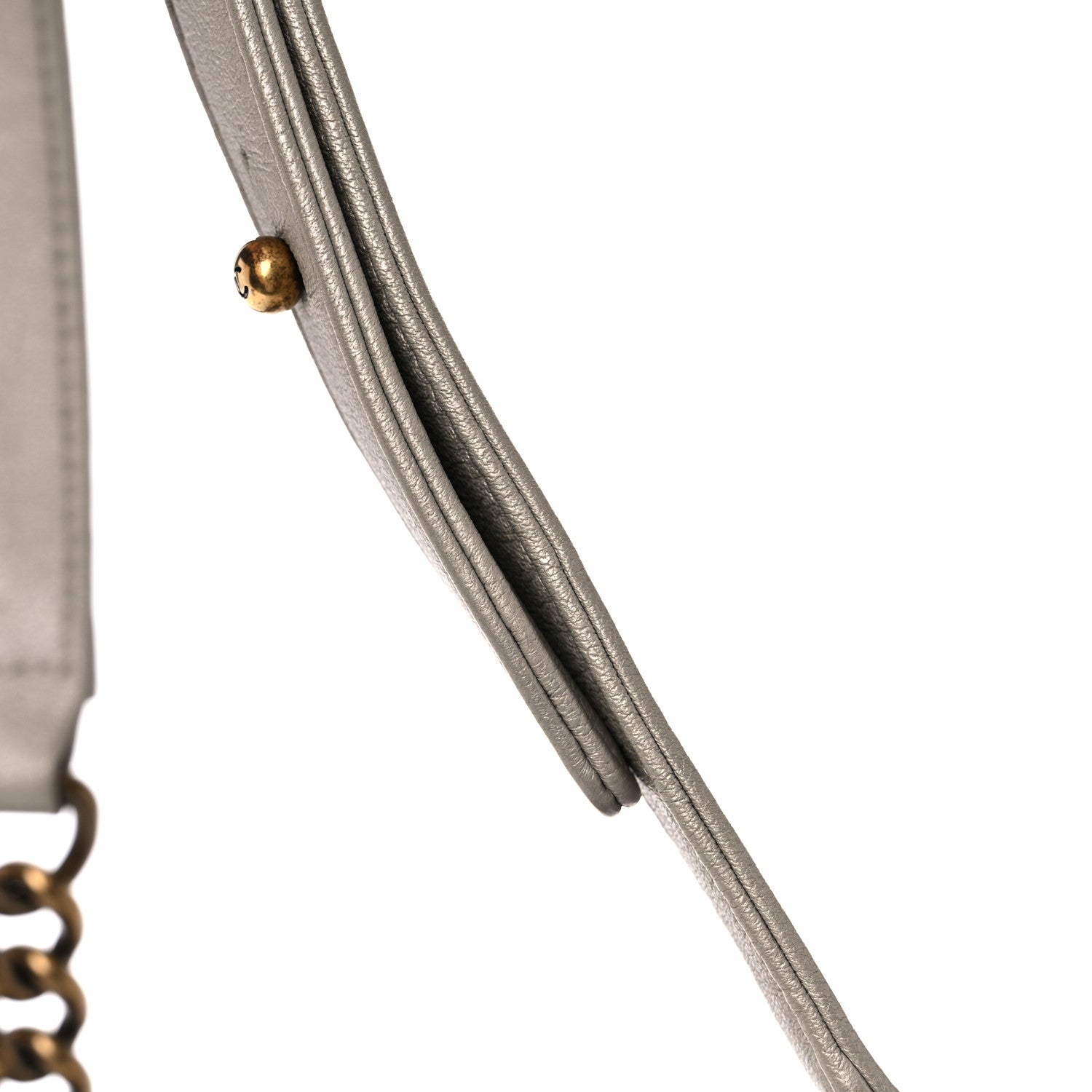 Chanel Metallic Lambskin Small Scaled Boy Flap Gold 12 of 13