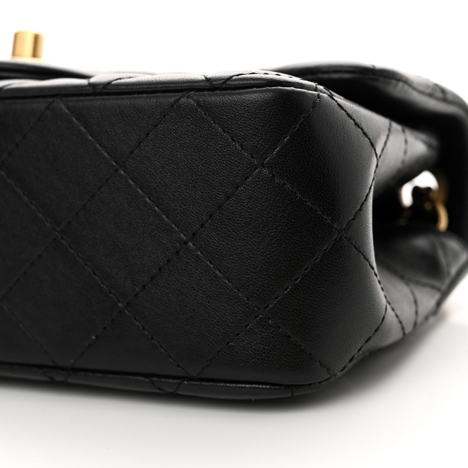 Chanel Lambskin Quilted Mini Rectangular Pearl Crush Flap Black 10 of 11