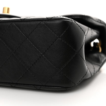 Chanel Lambskin Quilted Mini Rectangular Pearl Crush Flap Black 10 of 11